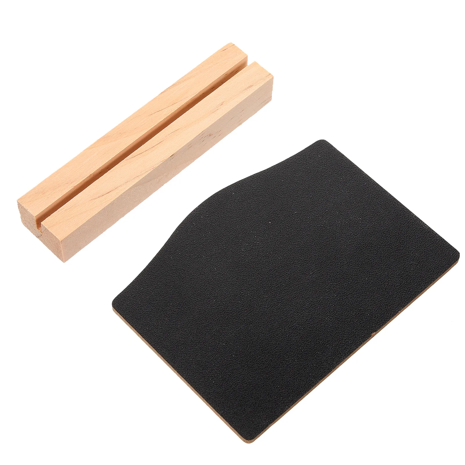 Mini tableau noir décoratif en bois Double face, pour messages de maison, Base de support de planche arquée, Notes créatives, signe de dessin