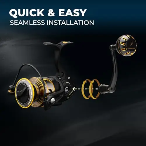 GOMEXUS Power-Griff für Penn Spinfisher VI VII Slammer III IV (Achten Sie auf Ihr Rollenmodell, nicht für alle Spinfisher Long Cast/V). – Detail 6