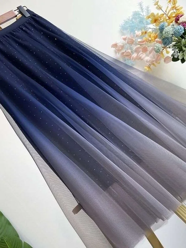 

Новая женская плиссированная юбка Adient Color для офиса, средней посадки, А-силуэт, из полиэстера с шелковистым блеском, PVC Ciwalk