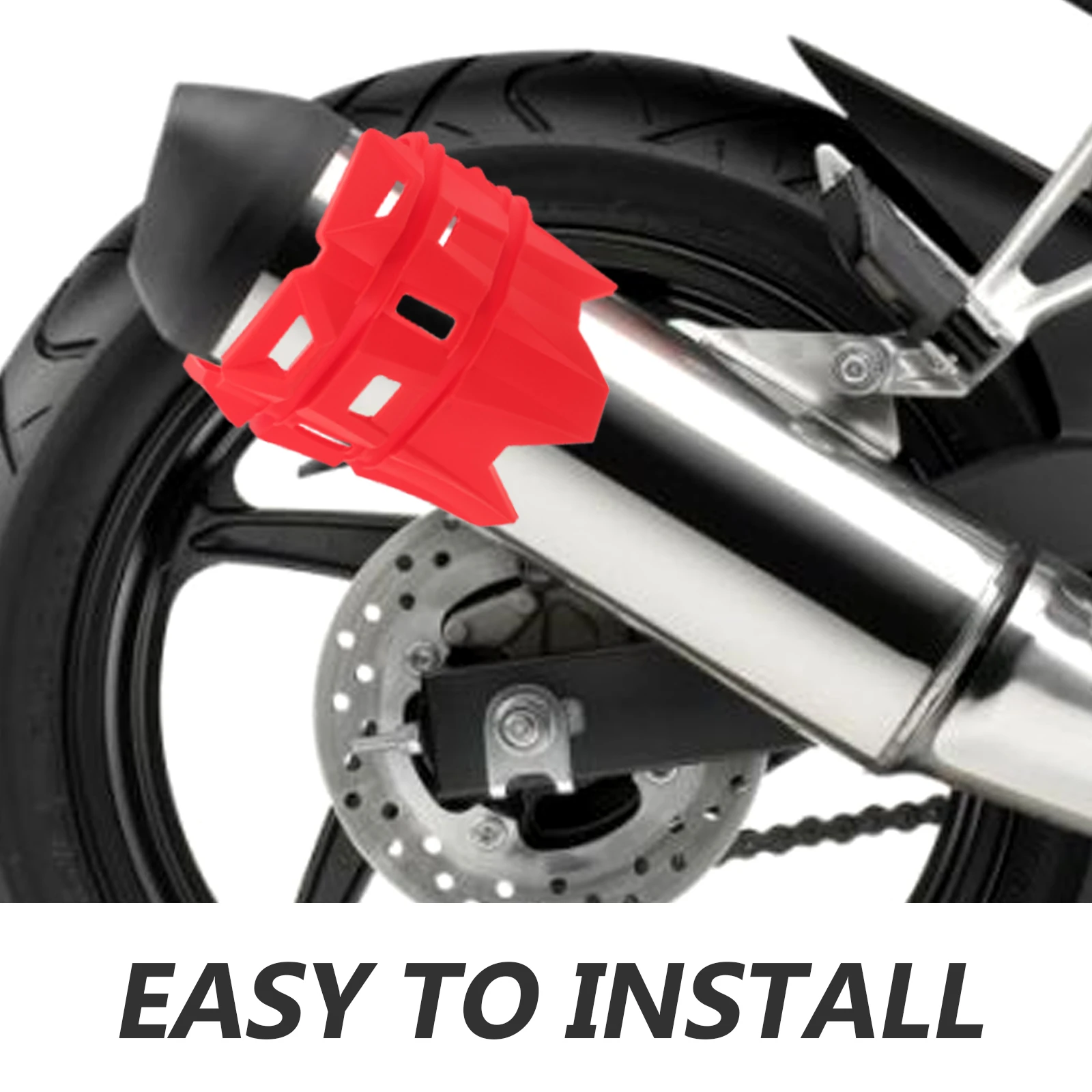

Motorcycle Exhaust Heat Shield Anti-Scald Insulation Rubber Protector For Off-Road Accessories Men