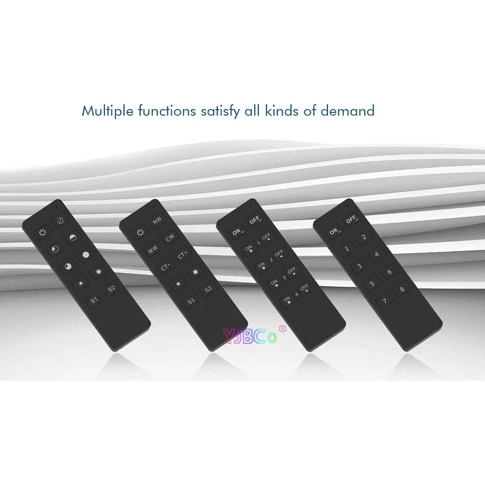 Skydance 1 4 8 Zonen-Dimmung R1 R2 RU4 RU8 10-Tasten-RF-Funkfernbedienungsschalter für zweifarbigen einfarbigen LED-Controller-Empfänger