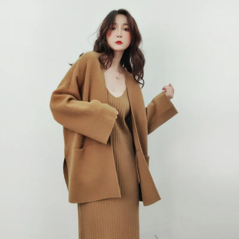 fashion wool sweater women cardigan winter clothes woman coat luxury jacket womens vintage oversized sweaters style designer new