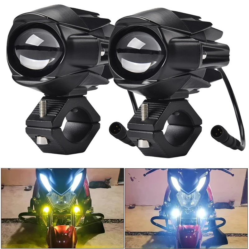 

Мотоциклетный светильник, светодиодный точечный светильник дальнего света R1200GS, противотуманные фары DRL для F800GS K1600, подходит для противотуманных фар, мигалка для мотоцикла, вспомогательный свет