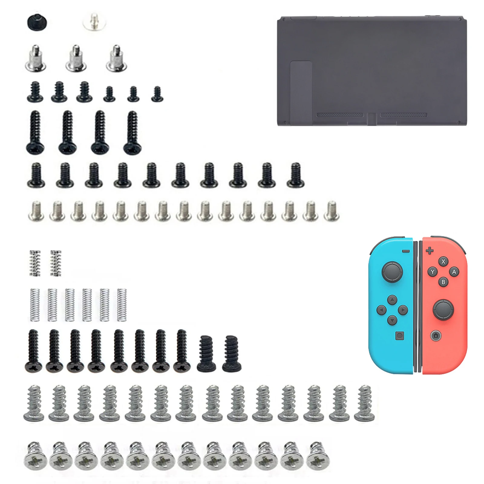 استبدال مسامير كاملة مجموعة طقم تصليح الربيع ل نينتندو سويتش وحدة التحكم Joycon اليسار اليمين أدوات اكسسوارات
