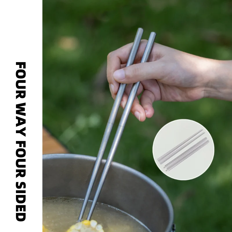 

Съемные и складные палочки для еды из чистого титана, портативная посуда для кемпинга, путешествий, пикника, сверхлегкие палочки для еды