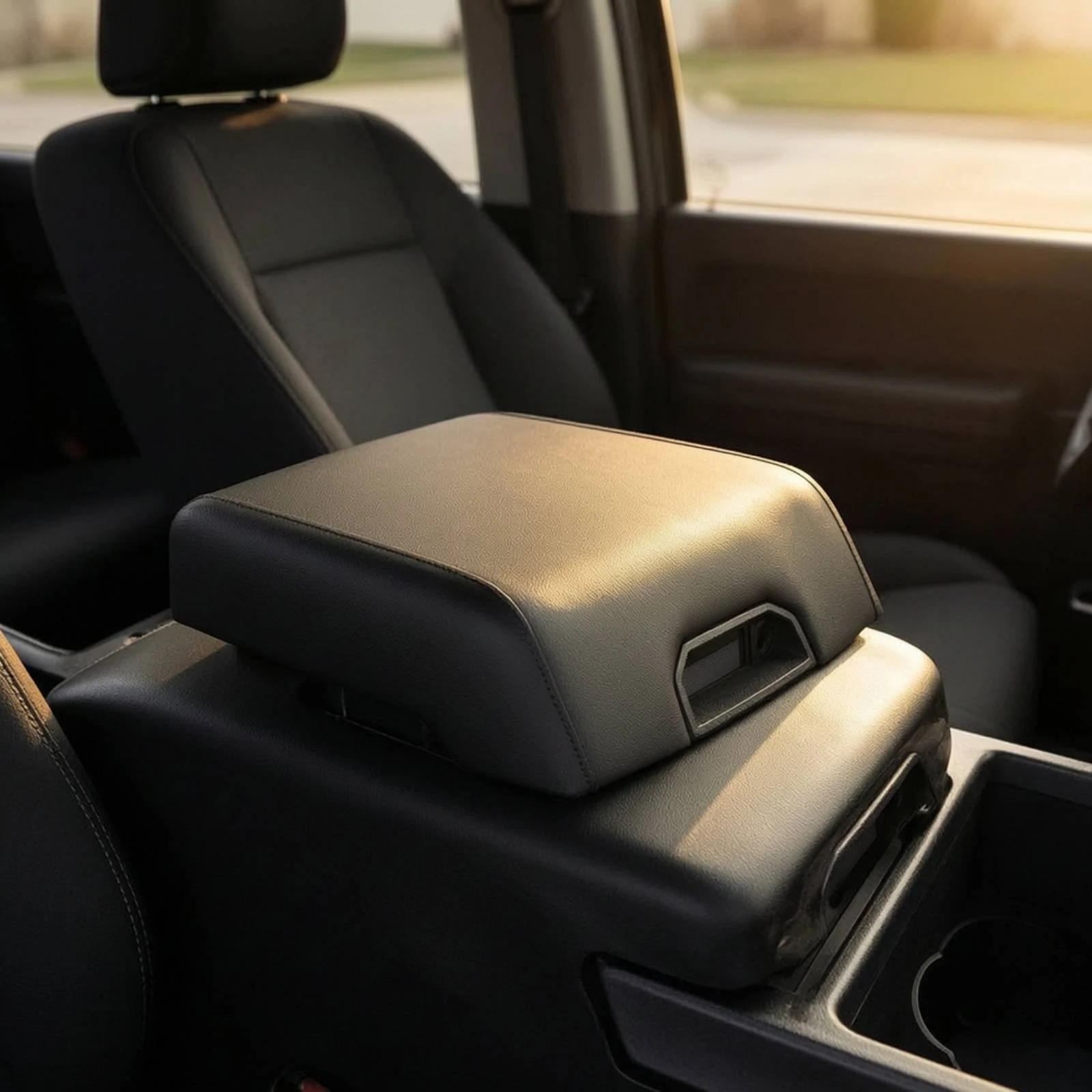 Armrest Box Cover Assembly Exact Fit Center Console Armrest Lid Upholstered Long-Lasting for Truck Owners, Interior Repair view 3