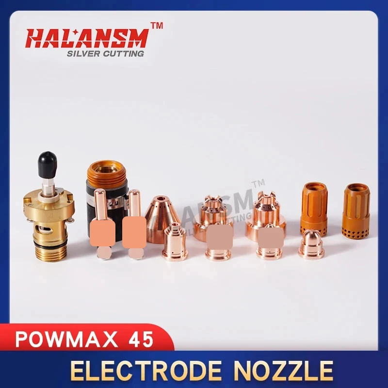 Buse de découpe plasma avec électrode 220842, 220818 powmax 45, bouclier 220941, 220817