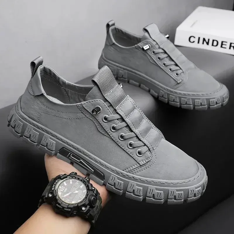 

Men's Ice Silk Canvas Shoes New Sneakers Breathable Casual Shoes for Men Light Comfort Walking Flats 2024 Loafers Zapatos Hombre