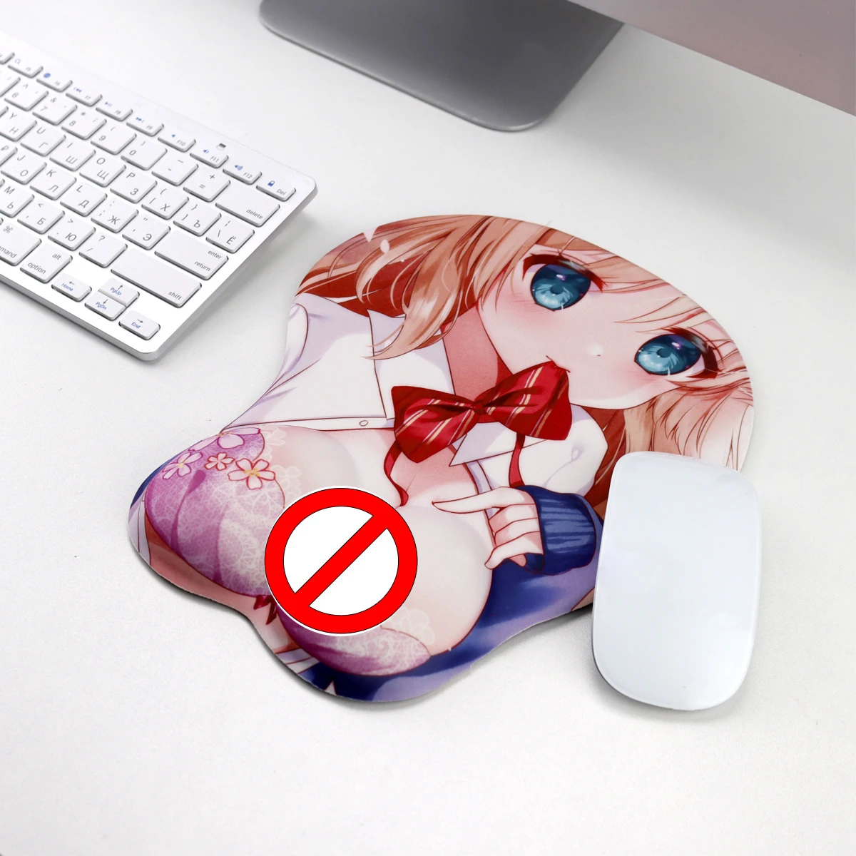 Genshin تأثير الألعاب أنيمي مثير ماوس الوسادة لطيف مانغا الثدي المعصم الراحة ثلاثية الأبعاد Oppai هلام السيليكون حصيرة مكتبية ألعاب ماوس ل DOTA2 #6