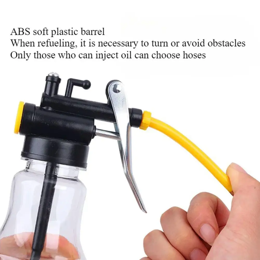 250ml Oil Can Oiler Lubrication Oil Plastic Machine Pump High Pressure Pump Oiler Grease Gun Car Tools