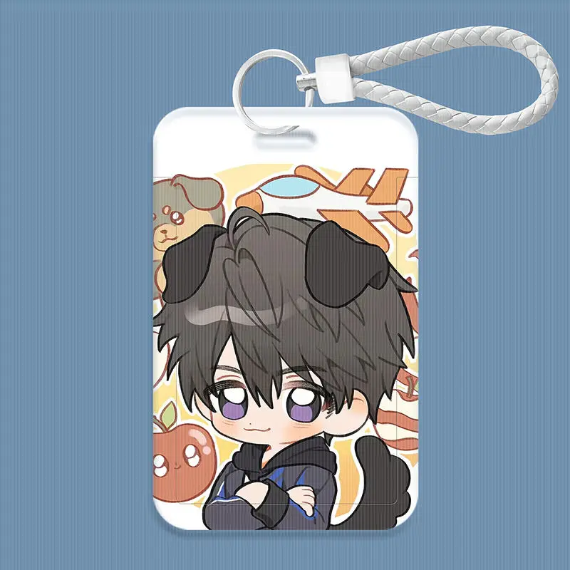 غطاء واقي لبطاقة هوية أنيمي ، الحب و Deepspace ، رفايل كالب ، حامل شارة وجبة الطالب ، حامل البطاقة