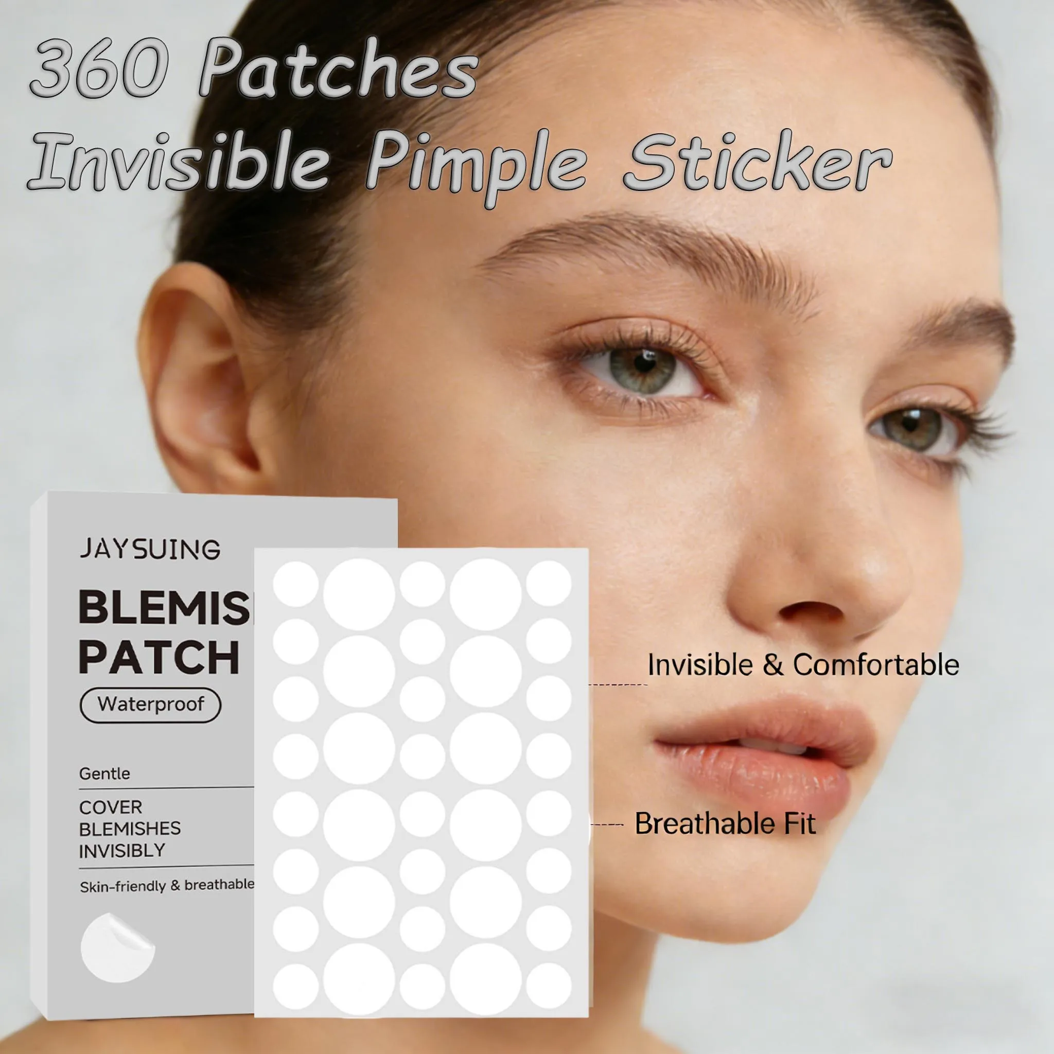 Salicylic Acid Pimple Sticker Hydrocolloid Waterproof Invisible Spot Cover Protector Panthenol Soothing Face Dot Korean Skincare