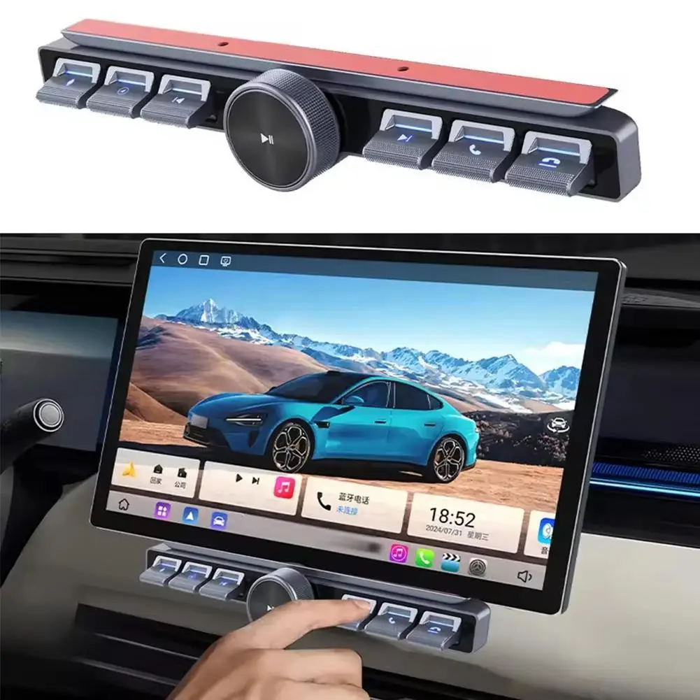 

Center Console Physical Buttons Quick Control Bar Multi-Function Panel 6 Buttons+Rotary Button Steering Wheel Control Buttons