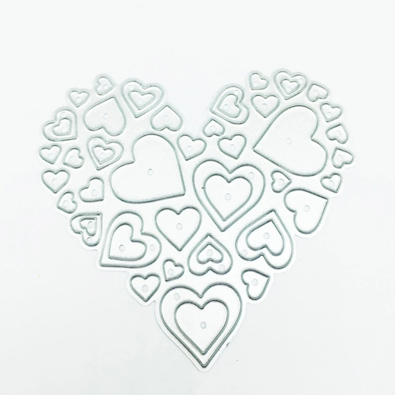 Love Heart Metal Cutting Dies DIY Craft Carbon Steel Embossing Template Stencil Scrapbooking for Card Die Cuts Mold Dropship