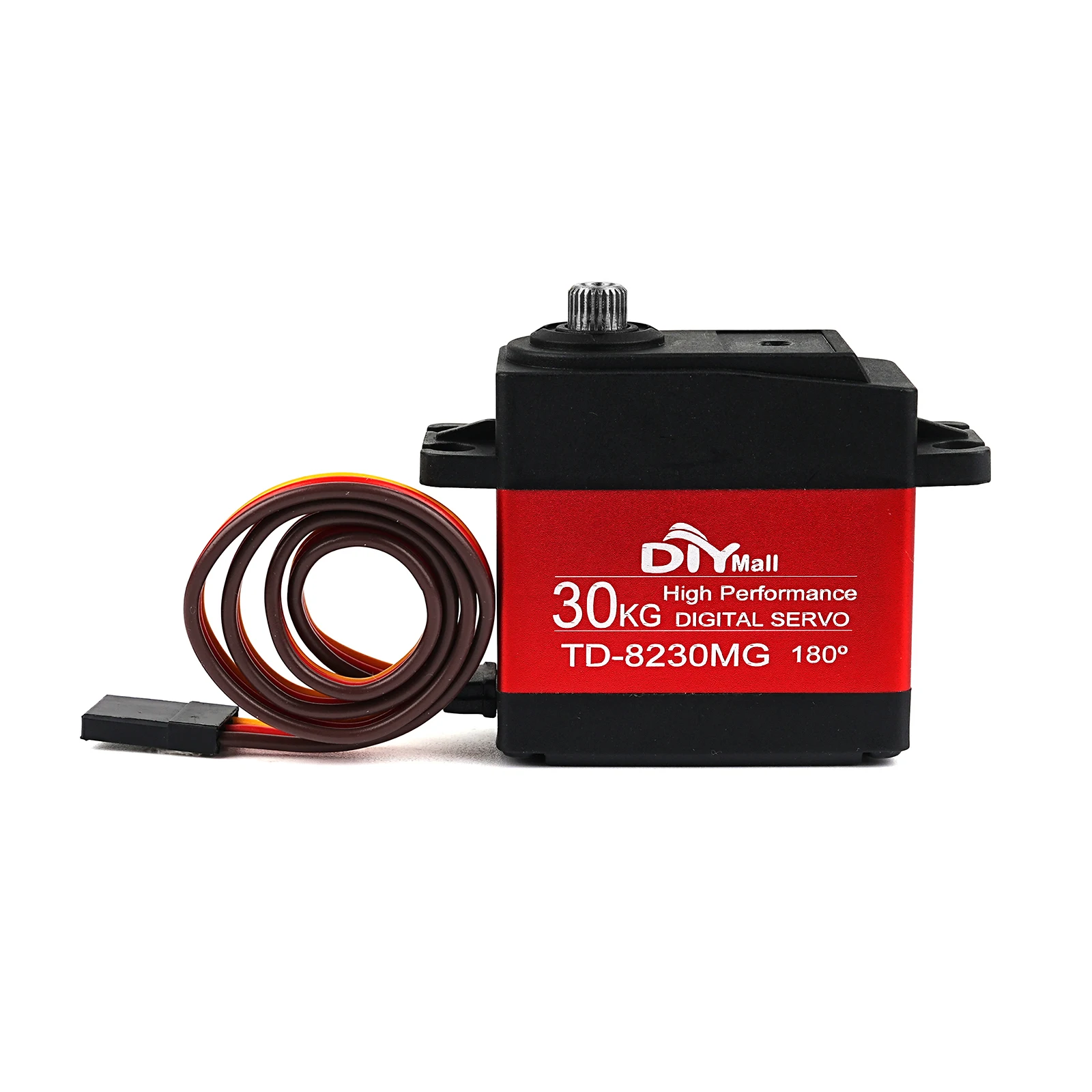 TD-8230MG 30kg grande torque digital servo escova de carbono motor engrenagem de metal 180/270/360 graus 4.8-8.4v para aeronaves de carro robô