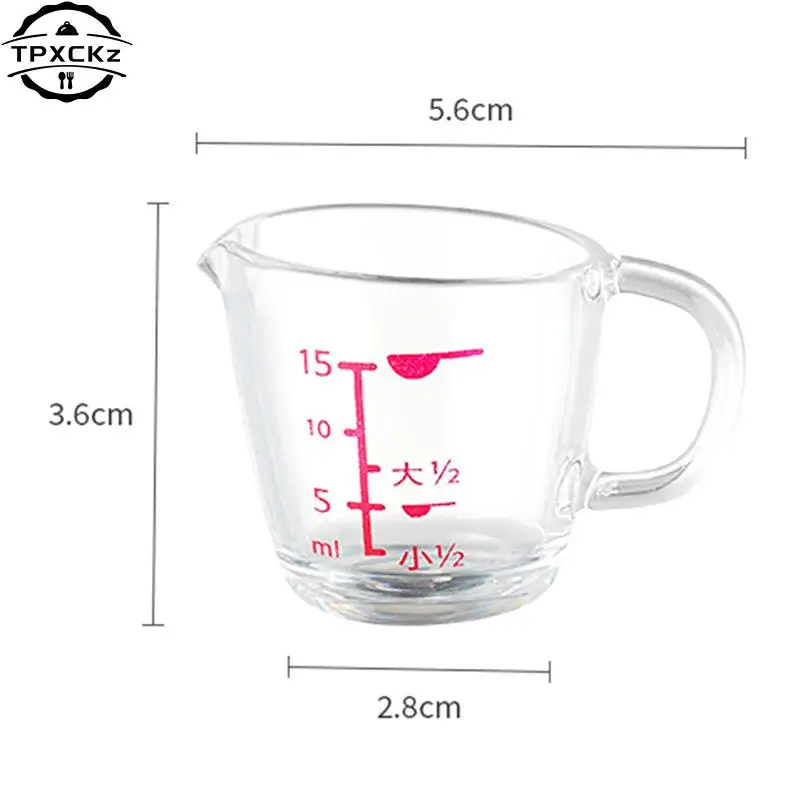 15ml Plastic Graduated Measuring Cup Liquid Container With Scale Quantitative Cup Kitchen Seasoning Cup Mini Lemon Juice Cup