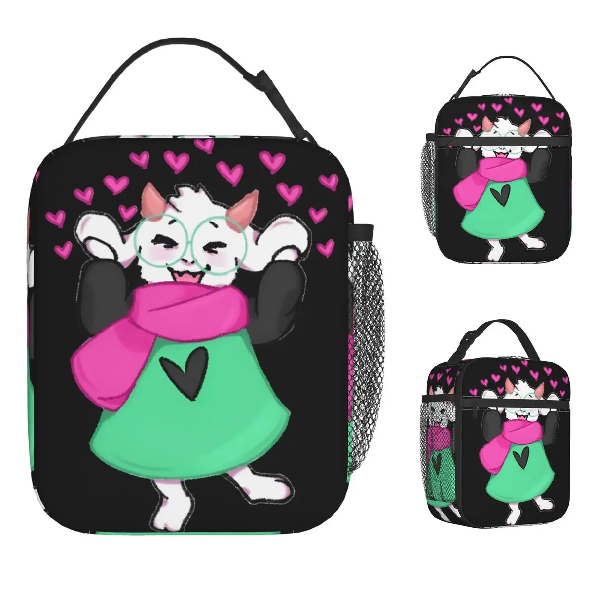 

Ralsei Deltarune Lunch Bag Travel Lunch Box For Child Cute Custom Tote Food Bags Oxford Convenient Cooler Bag