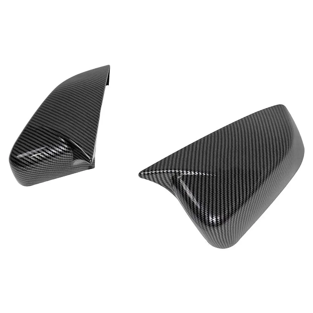 For US Ford Mustang 2010-2014 Car Sticker Rearview Side Mirror Cover Wing Cap Exterior Door Rear View Case Trim Carbon Fiber