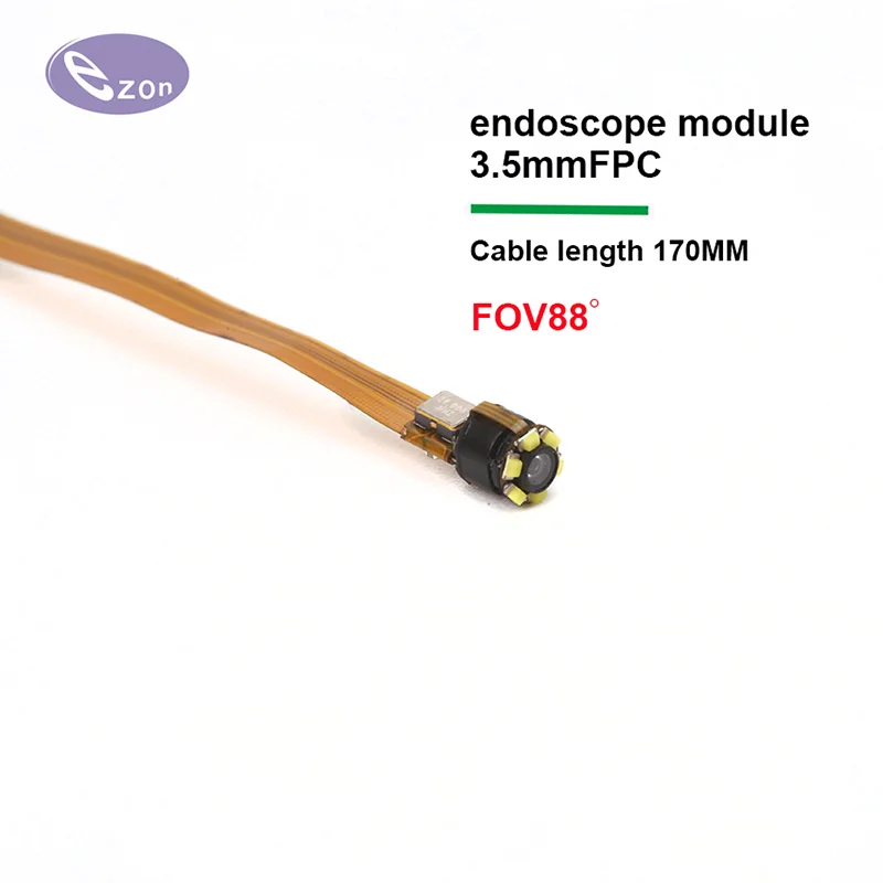 1MP FPC flexible line endoscope probe FOV88゜ Industrial endoscopic camera EZ-EN35L-SL