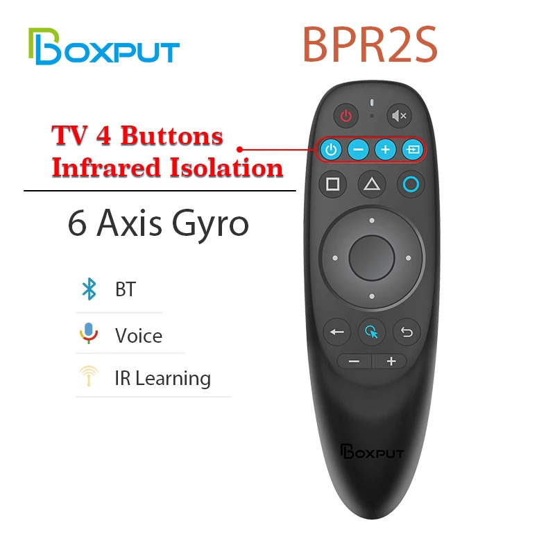 BPR1S/G10S Air Mouse Voice Control Remote with Gyro 2.4G Voice Search Wireless Remote Controller for Android TVbox PC