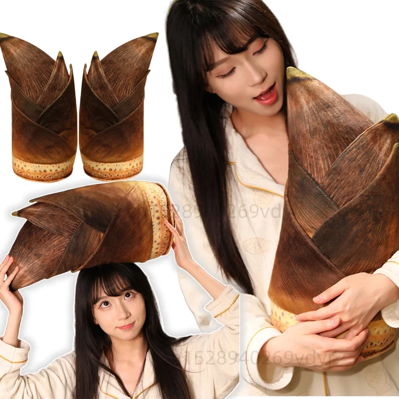 

40cm Simulated Bamboo Shoot Plush Toys Creative Soft Soft Throw Pillow Home Decor Companion Dolls Birthday Xmas Gifts for Kids