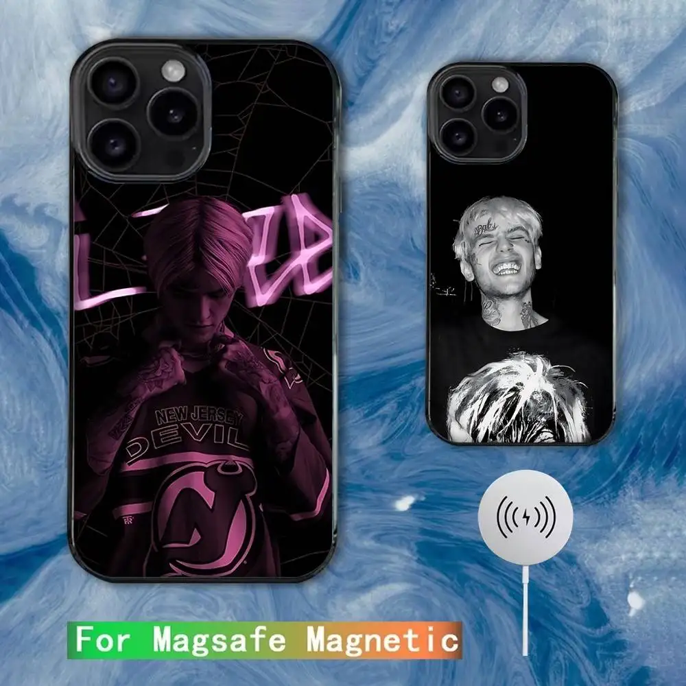 

Rapper Singer L-Lil Peep Phone Case For iPhone 16e,16,15,14,13,12,11,Plus,Pro,Max,Mini Magsafe Magnetic Wireless Charging
