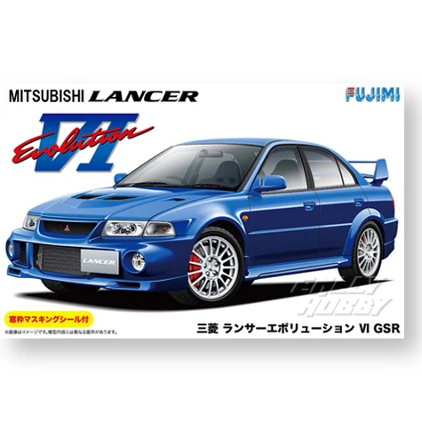 

Fujimi 03923 static assembled car model toy 1/24 scale For Lancer Evolution VI GSR car model kit