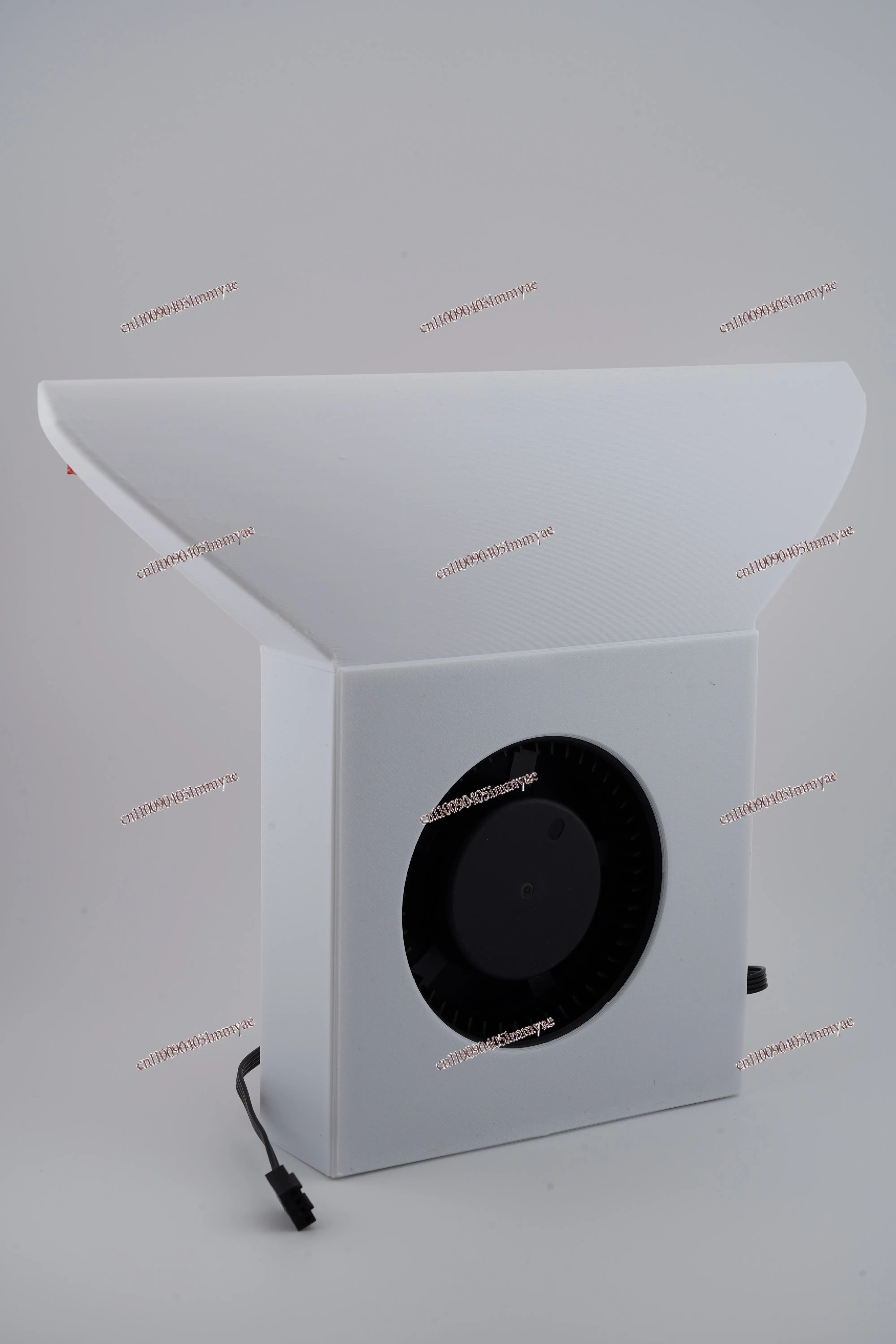 Intelligent temperature control self-start and stop PWM speed regulation turbine fan weak current box door seam radiator