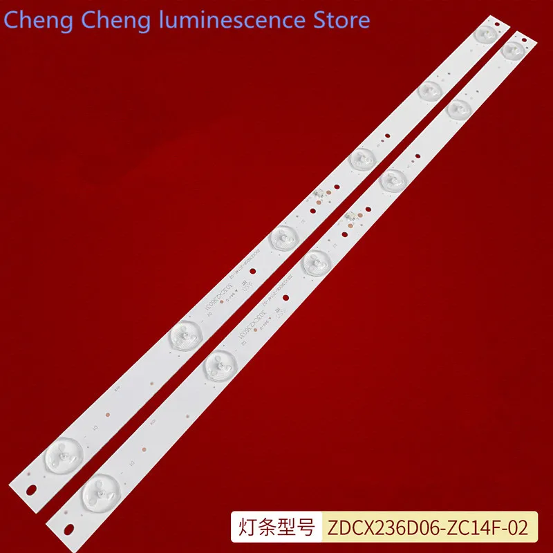 

LED Backlight strip 6 lamp for NEO LEF-2419D ZDCX236D06-ZC14F-02 303CX236031 TF-LED24S48T2 JL.D24061235-006BS-M_V01