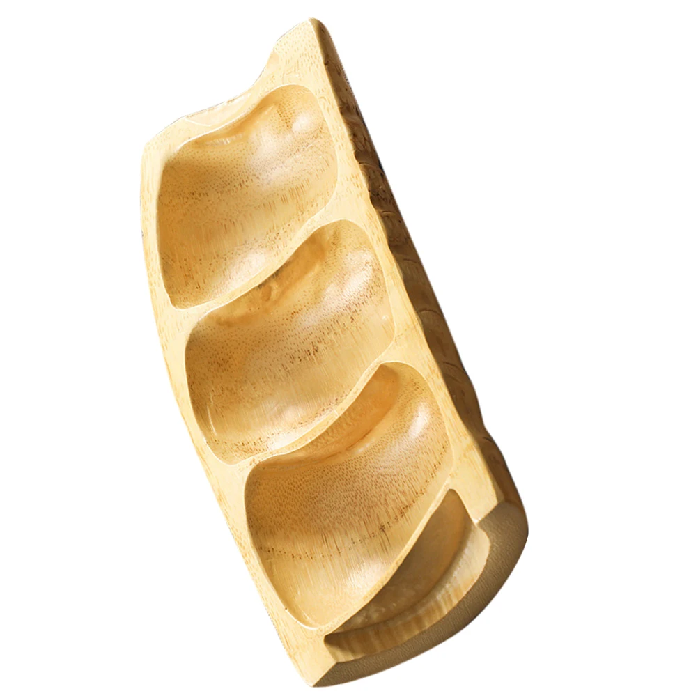 

Бамбуковая тарелка с корнем и сухофруктами, сервировочный поднос, блюдо для закусок, десертное блюдо, подарок на Рождество, День благодарения, свадьбу, вечеринку