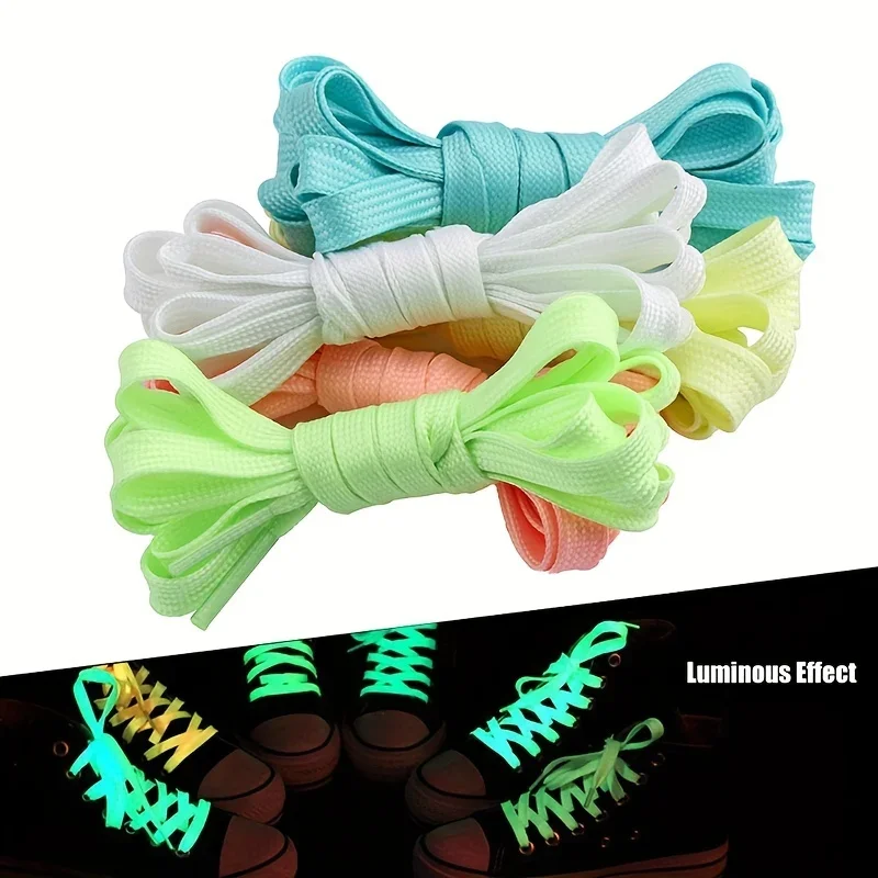 Cordones luminosos para zapatillas de deporte, zapatos deportivos para hombres y mujeres, cordones reflectantes, adecuados para regalos de Navidad para niños