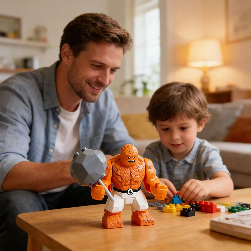 

Набор строительных блоков Marvel Avengers - Танос, Халк, Железный человек, Человек-паук, коллекционный набор фигурок, подарок для взрослых и мальчиков