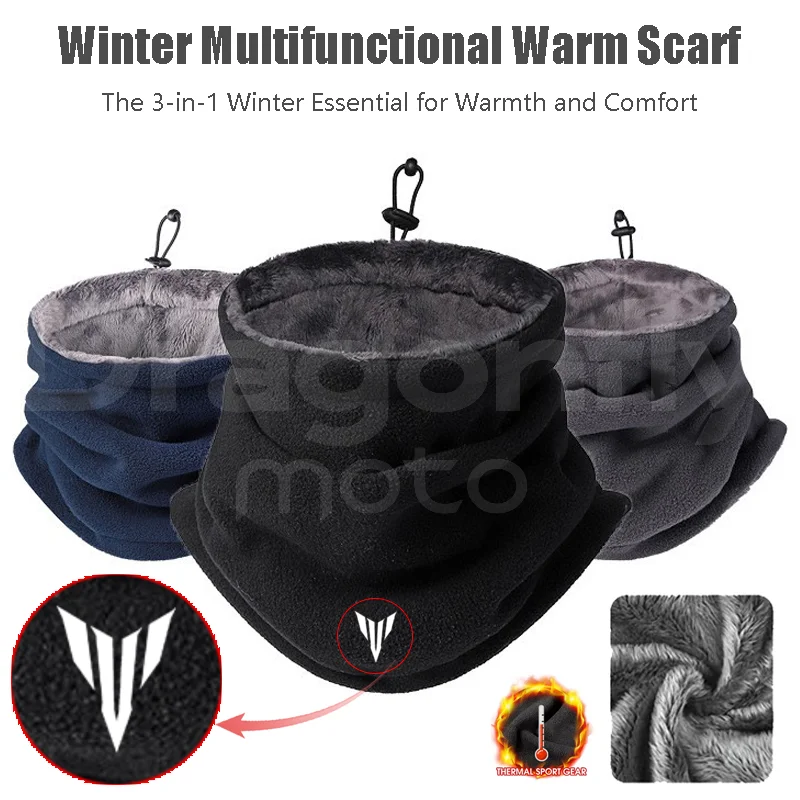 

For YAMAHA MT01 MT09 MT07 MT10 MT03 MT 09 07 03 10 Winter Motorcycle Warm Mask Men Women Fleece Neck Outdoor Warmer Windproof