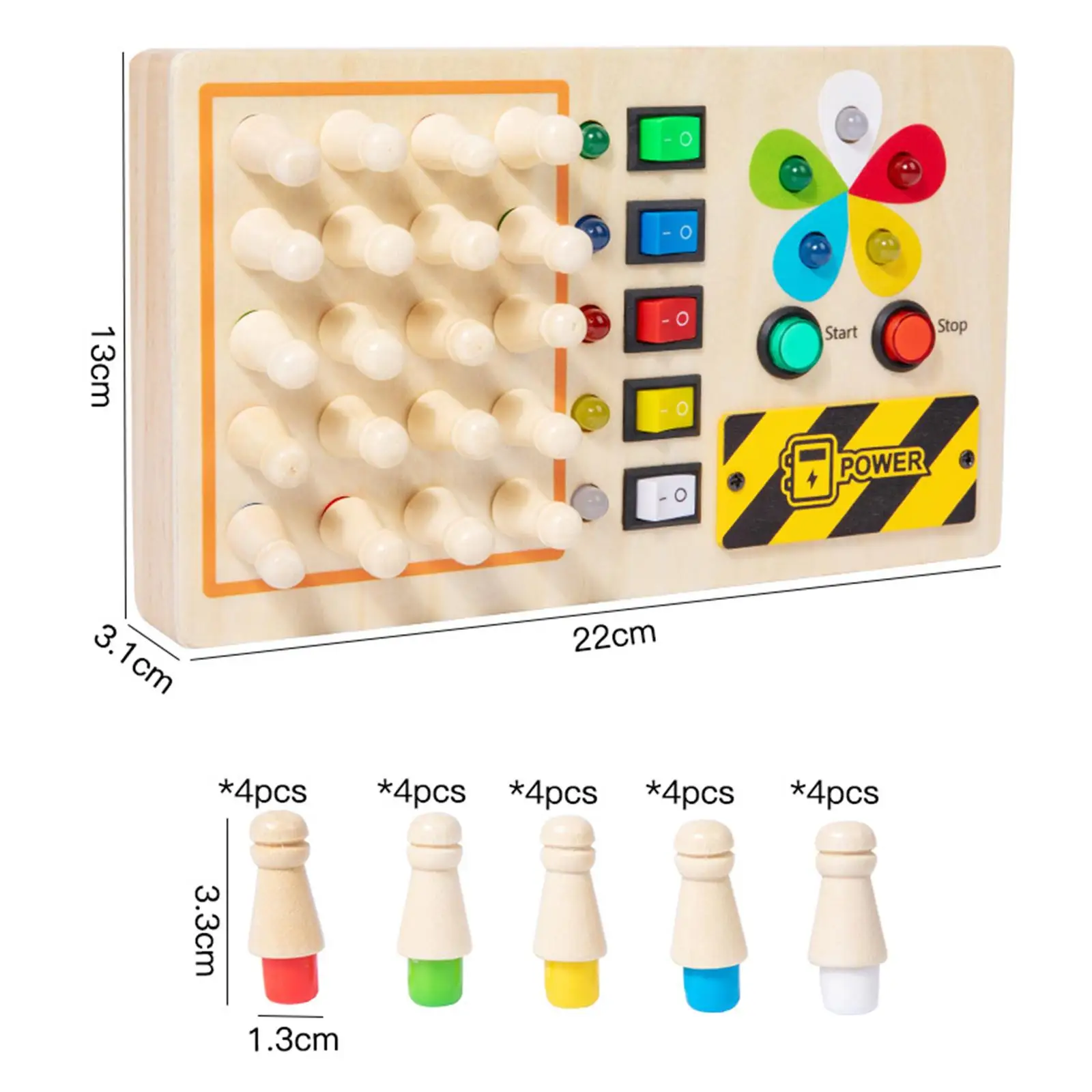 Memory Chess Busy Board Travel Toys Early Learning Educational LED Sensory Board for Boys Girls Children Preschool Gifts Kids