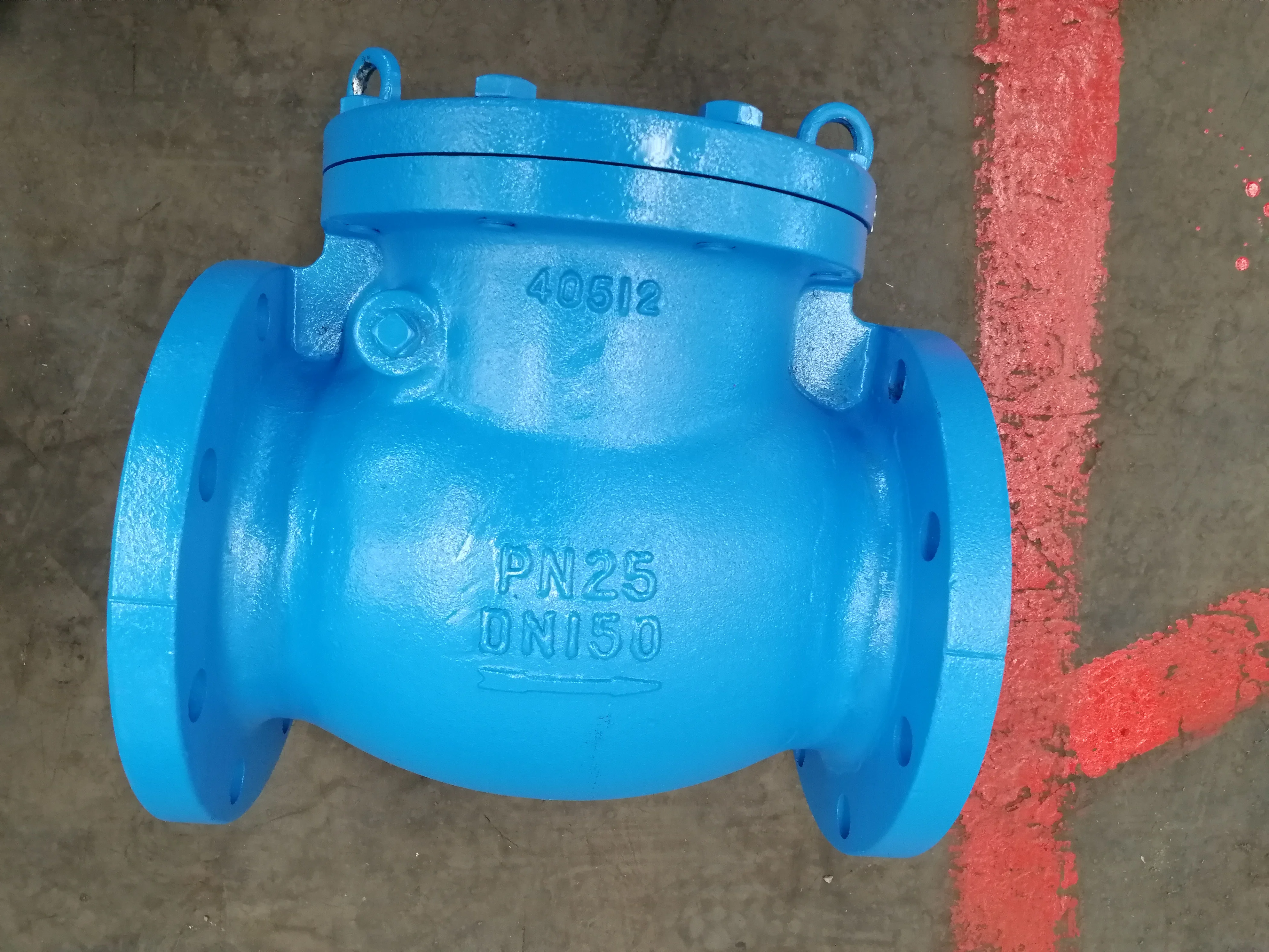 MSS SP-71 CLASS 125 صمام فحص أرجوحة من الحديد الزهر #3