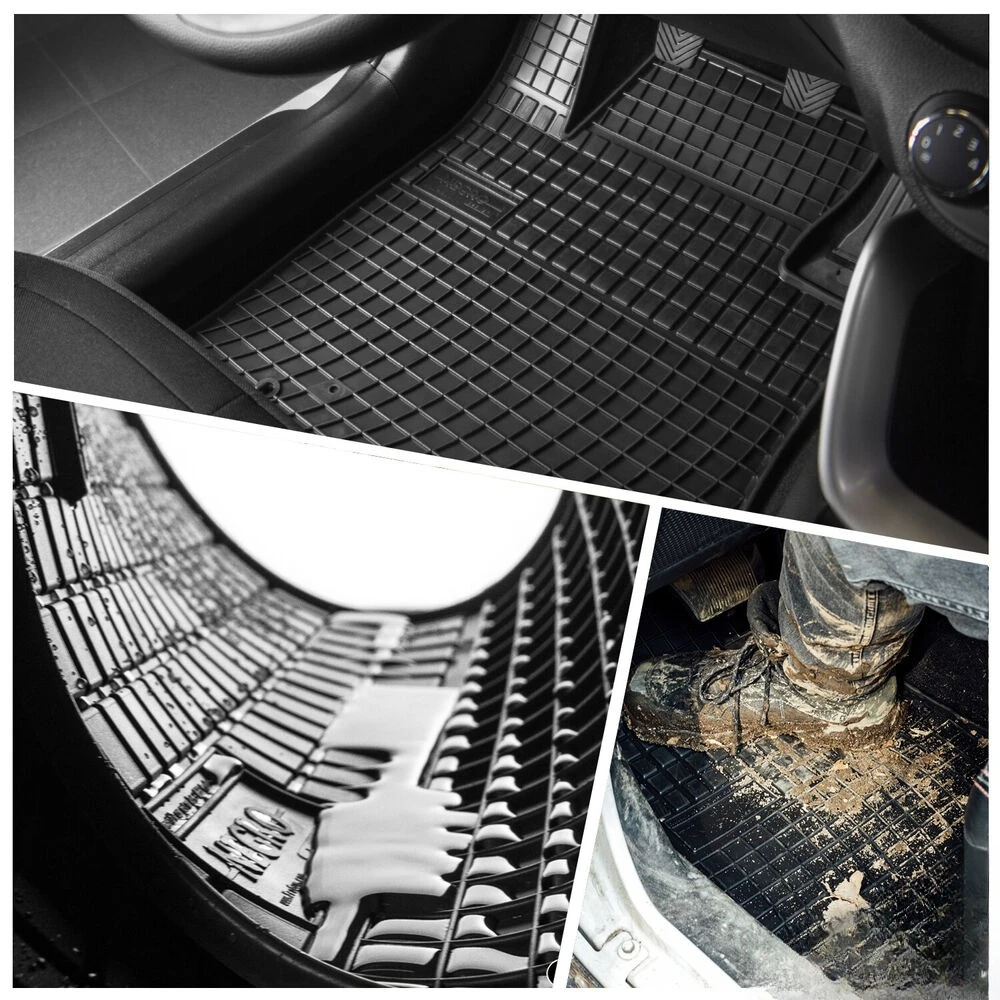 Floor Mats Cargo Liner Set for Kia Sorento 2014-2015 Black 5 Pcs United States