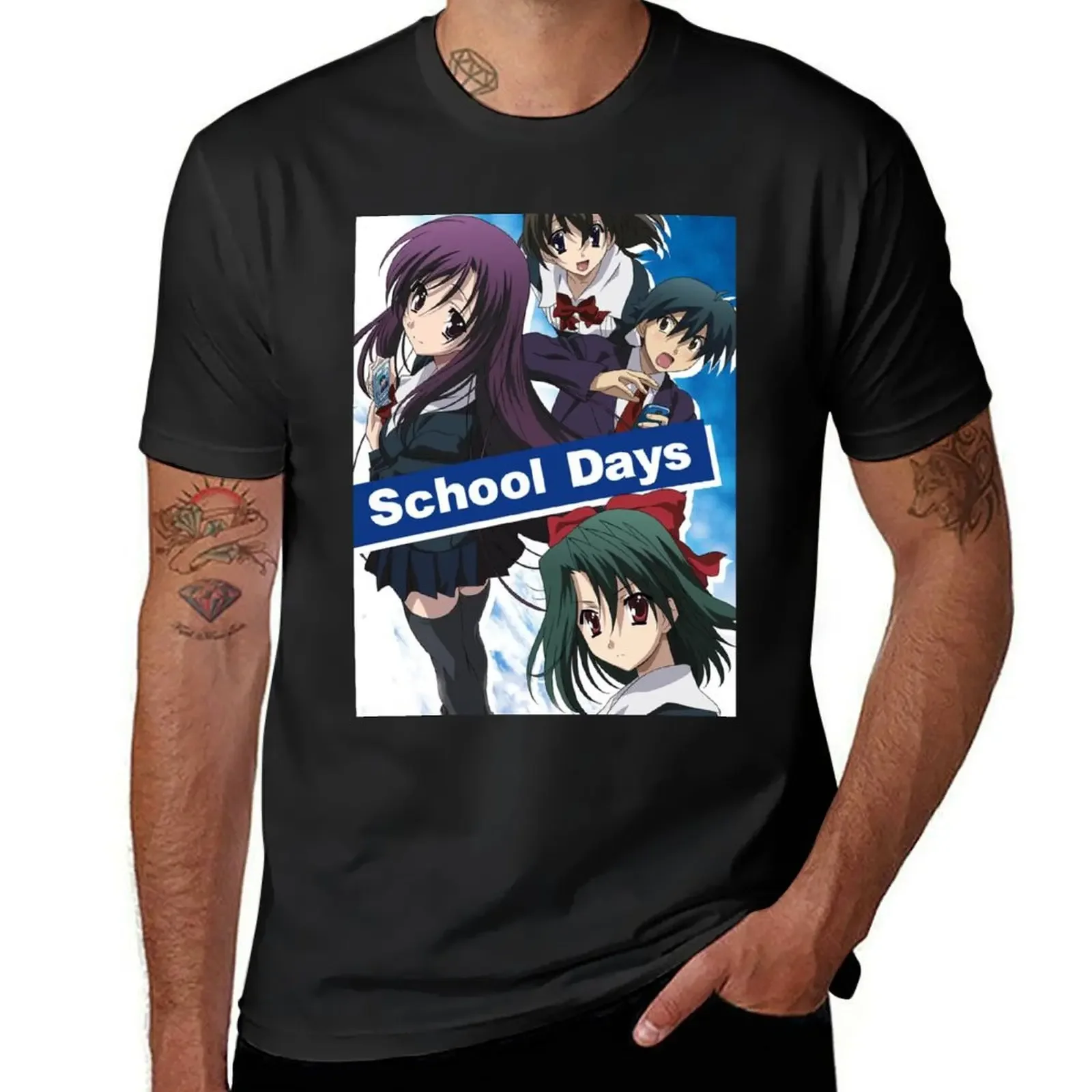 

School Days - poster T-Shirt baggy shirts sublime tee shirts for men