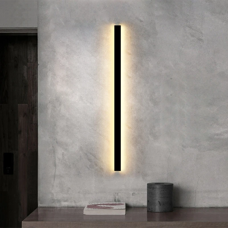 nordic waterproof led wall light linha simples e luxuoso jardim ao ar livre sala de estar tv fundo lavadora 01