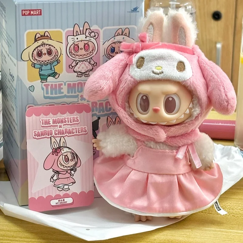 

Pop Mart Labubu The Monsters Sanrio Characters Series Blind Box Vinyl Plush Trendy Toy Mystery Box Action Figure Model Kids Gift