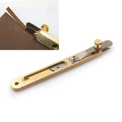 Leather Cutting Tool Positioning Cutter Copper Trimming Knife Pure Copper Leather Knife DIY Leather Craft Tools