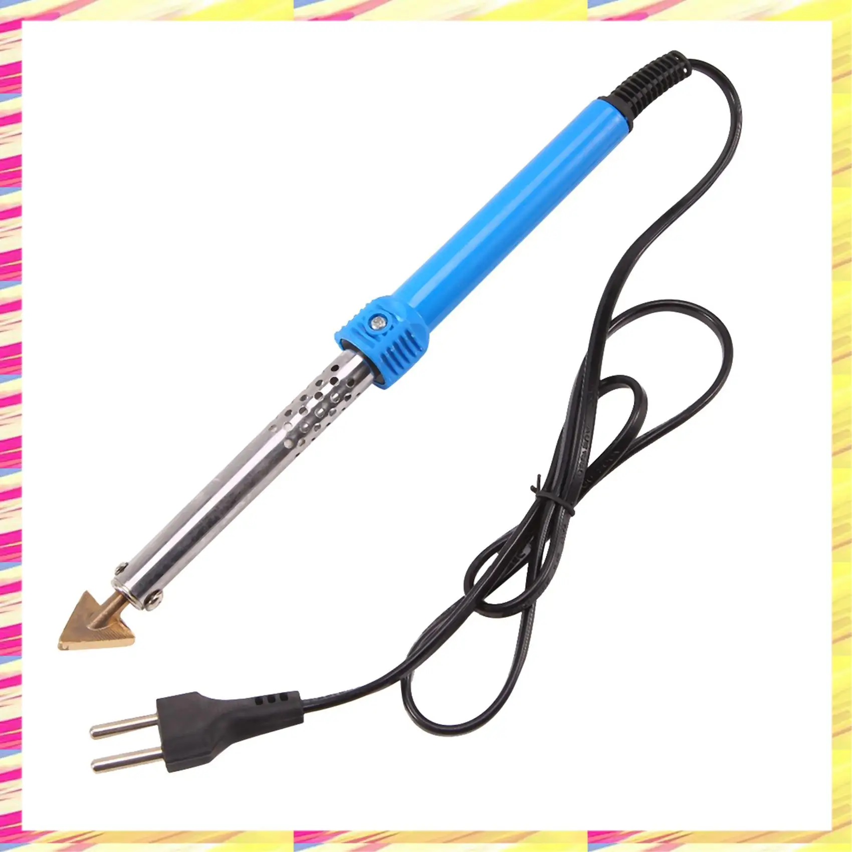 

ABJJ Plastic Welder 80W Soldering Iron Plastic Welding Cracks Repairing Welder With Rods Car Bumper Kayak Repair Tool