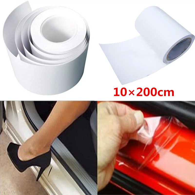 Cars Protector Film Protection Anti-Scratch 10*200cm Door Sill/Edge Paint for acrylic long lasting Mouldings Truck