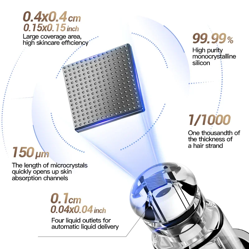 Elektrisch huidverzorgingsinfusieapparaat met gekleurd licht verbetert de efficiëntie Geschikt voor infusie van huidverzorgingsproducten