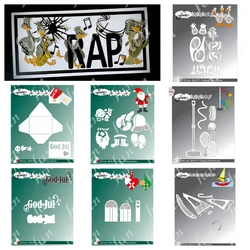 Metal Cutting Dies for Scrapbooking New Christmas Santa Claus Crafts Die Cuts Stencils Photo Album Template Handmade Decoration