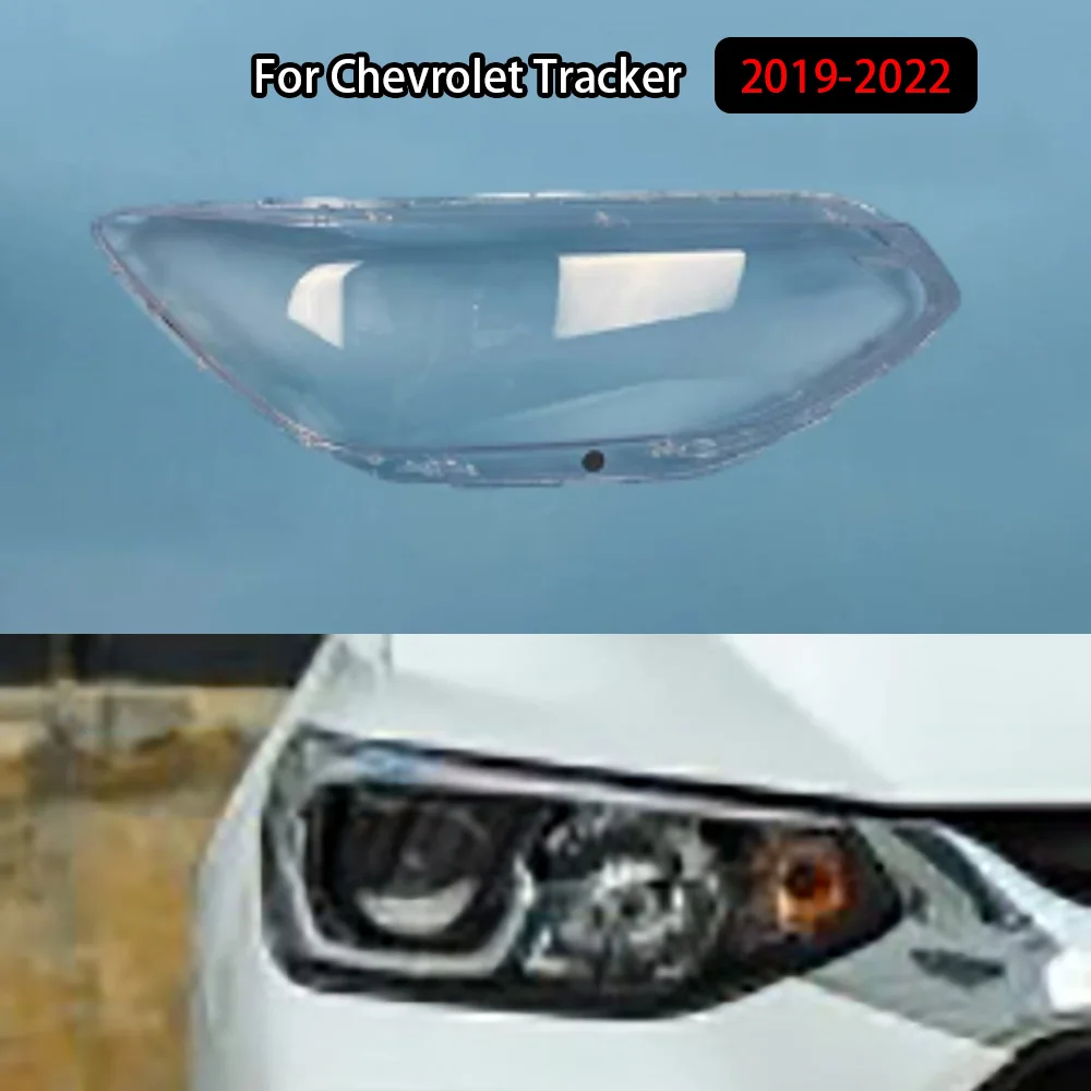 For Chevrolet Tracker 2019-2022 Front Headlamp Cover Transparent Mask Lamp Shade Headlight Shell Lens Auto Replacement Parts