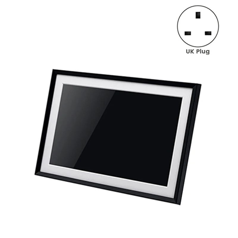 Digital Picture Frame 10.1 Inch Frameo Digital Photo Frame Wifi 32GB Large Storage HD IPS Touch Screen Auto-Rotate LED UK Plug
