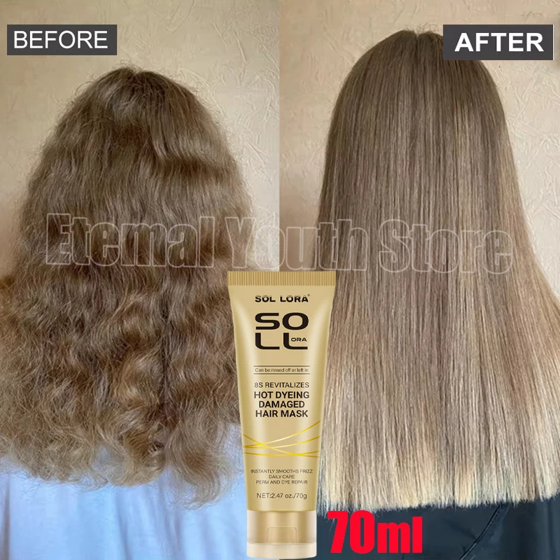 

Magical Keratin Hair Mask For Maltreated Hair 5Seconds Repairing Damaged Frizzy Hairs Smoothing Nourish Straightening Hair Care