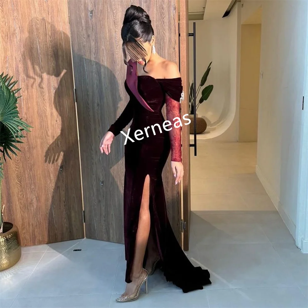 Customized High Quality Evening Dress Temperament Off-the-shoulder Long Dresses Bespoke Occasion Elegant Party Wedding
