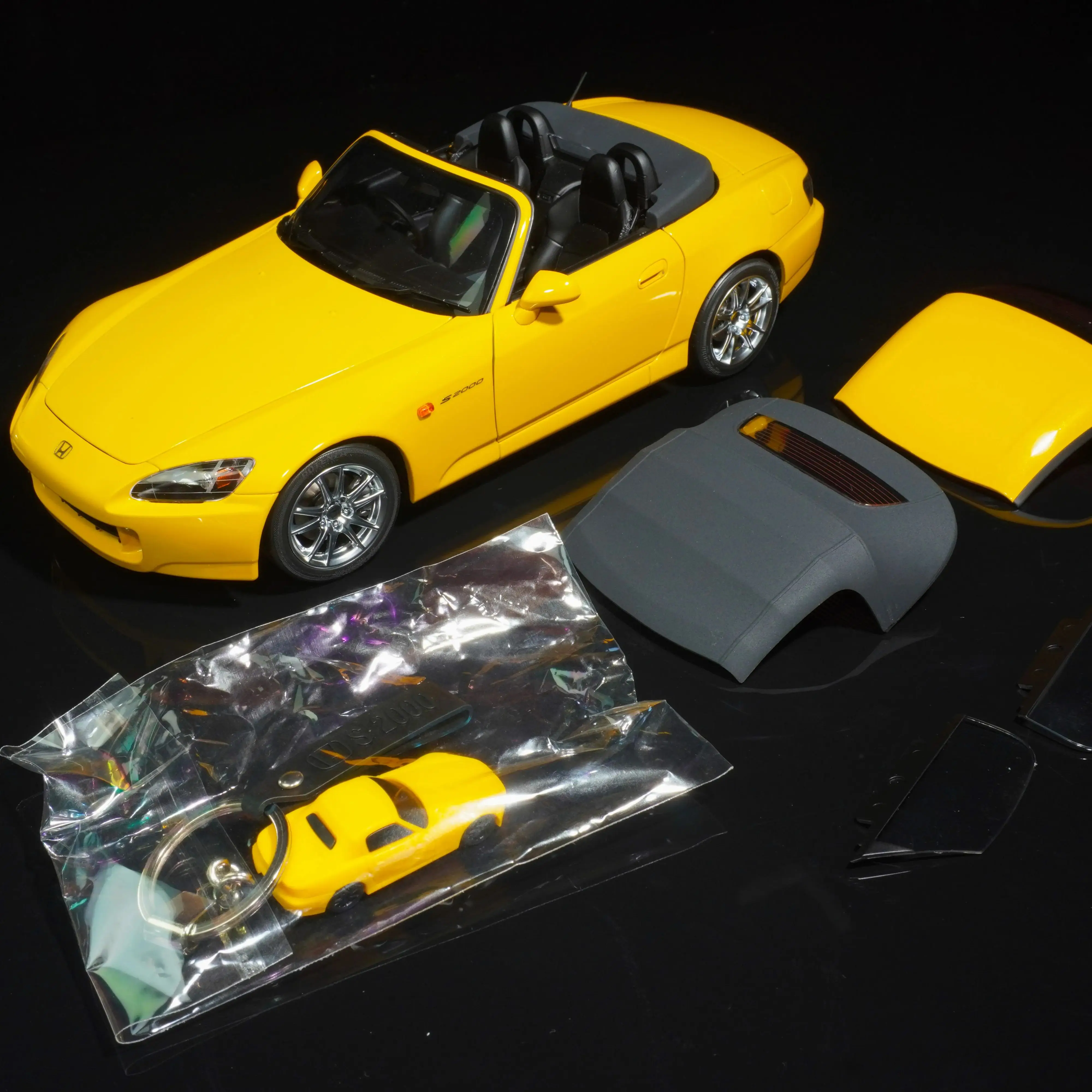 Motorhelix mh escala 1/18 honda s2000 ap2 liga modelo de carro motor anexado carro esportivo presente do feriado presente aniversário