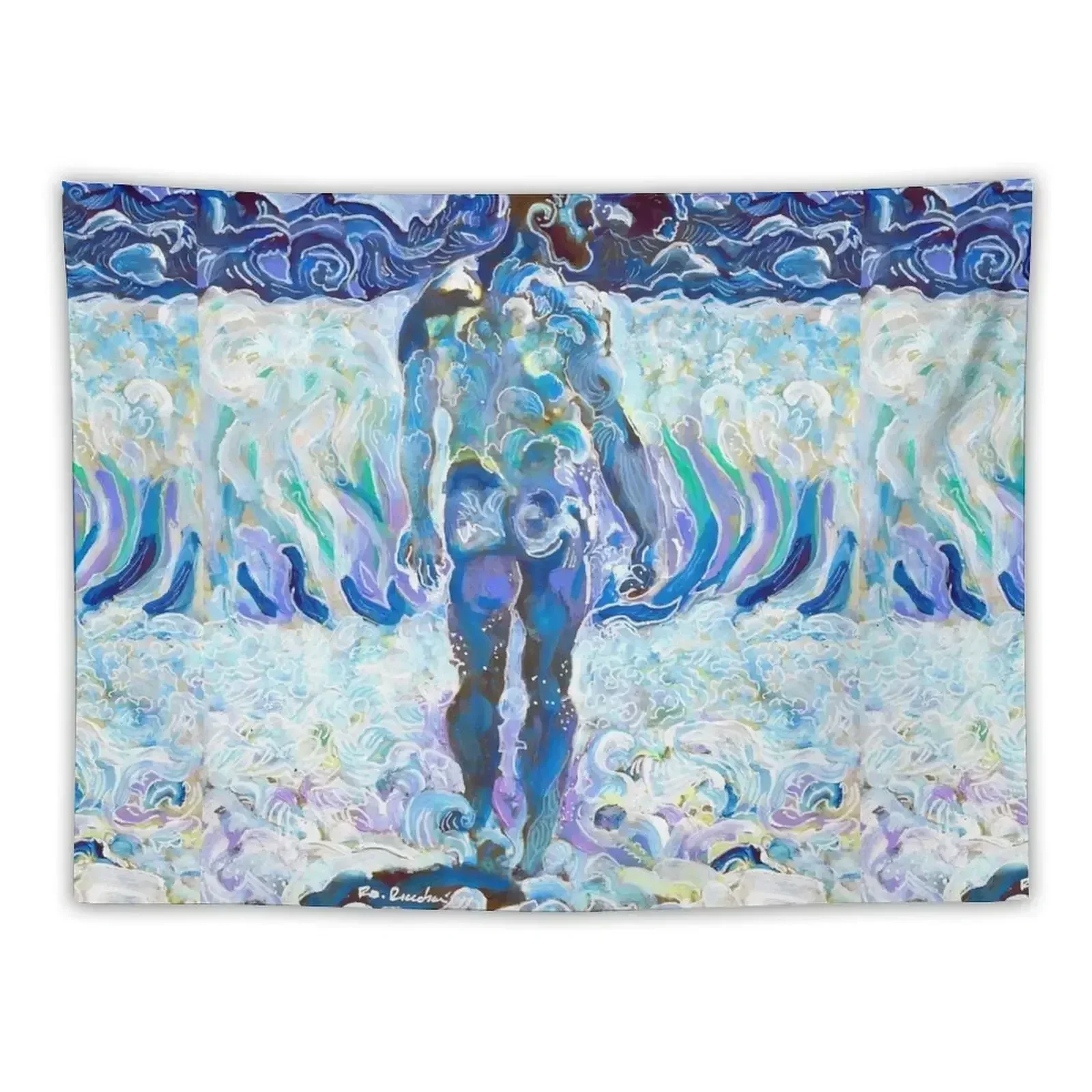 

King Neptune Walks The Seven Seas Tapestry Wall Hanging Wall Decoration Wall Tapestry